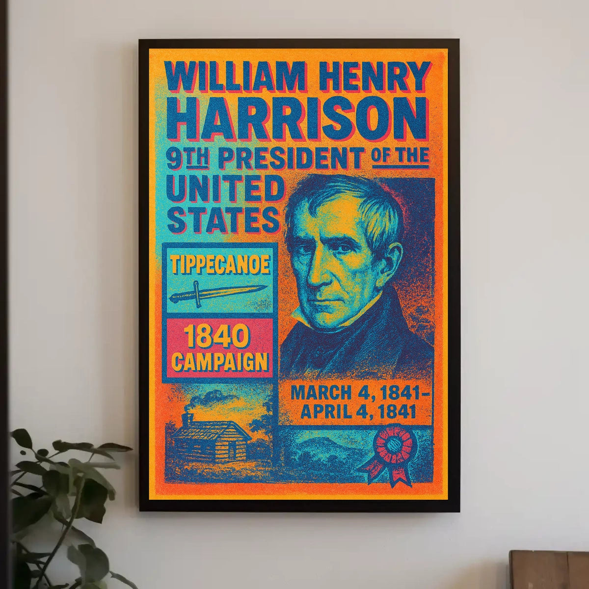William Henry Harrison 9th President Poster