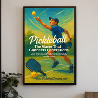 Pickleball Connecting Generations Poster