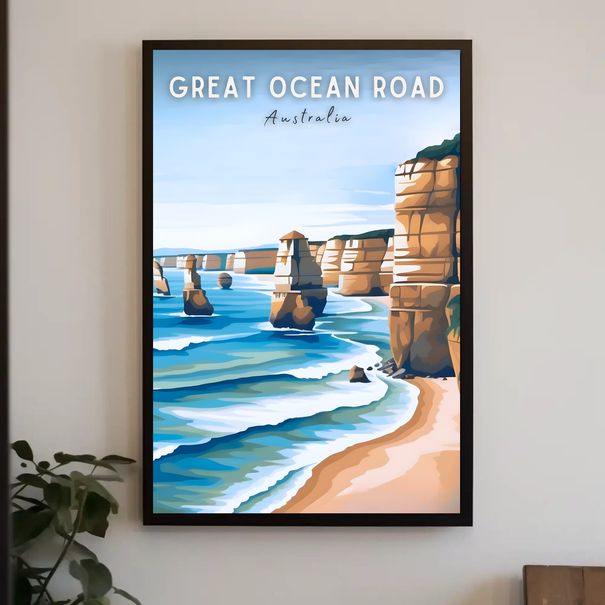 Twelve Apostles Scenic View Travel Poster