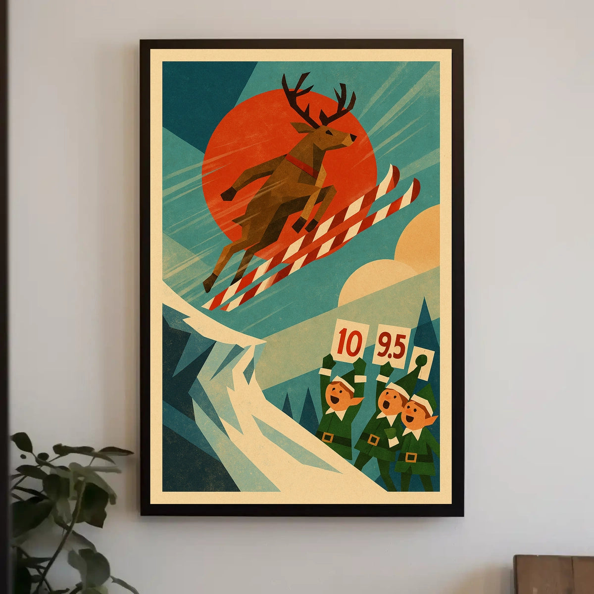 Reindeer Ski Jump Extravaganza Poster