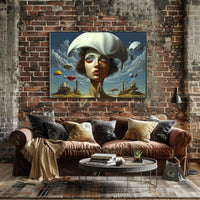 Surreal Dreamscape with Melting Hat Fantasy or Mythology Poster