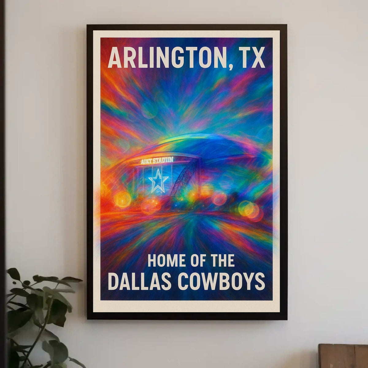 Arlington, TX Home of the Dallas Cowboys Poster