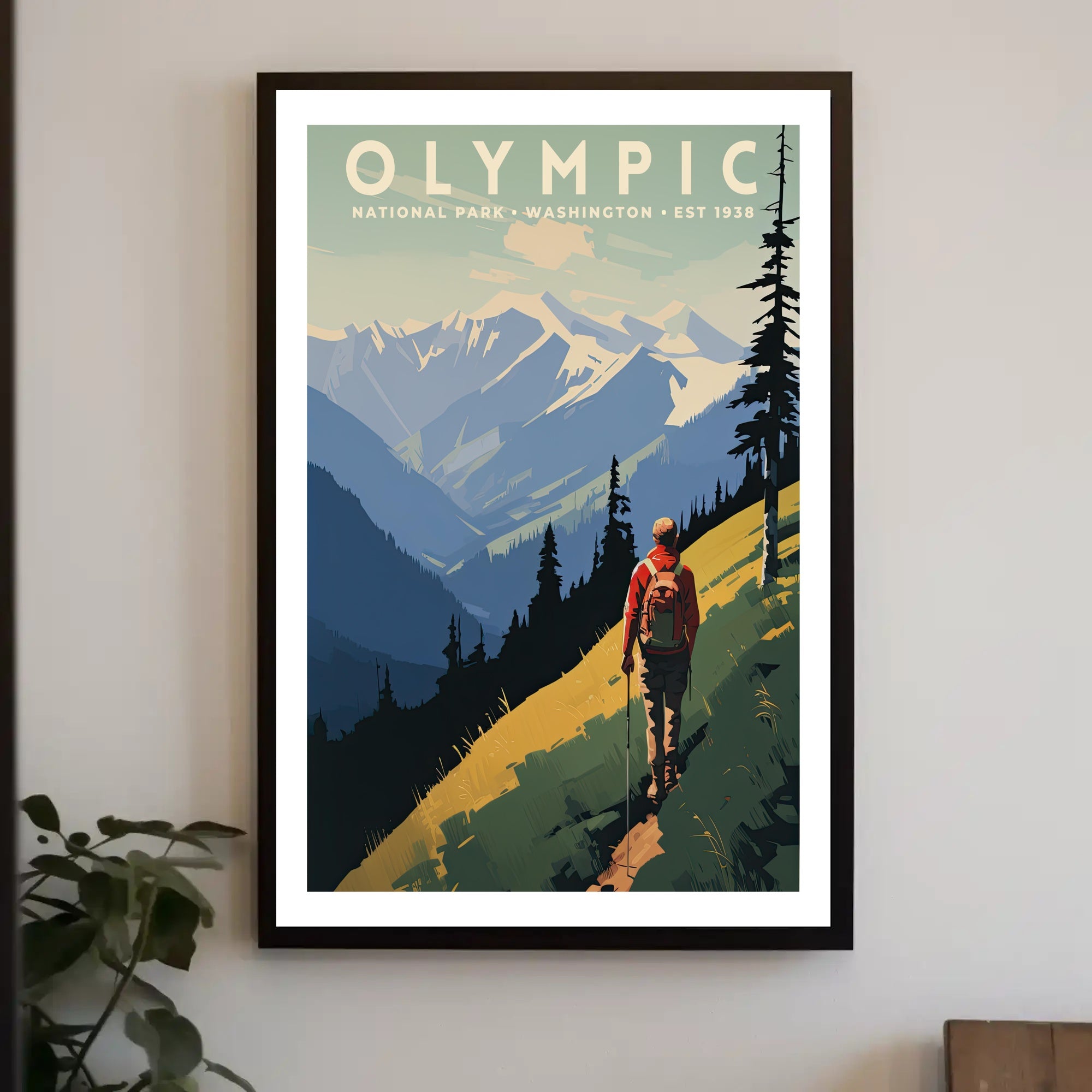 Olympic National Park Scenic Poster Wall Art Print