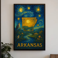 Arkansas Starry Night Poster