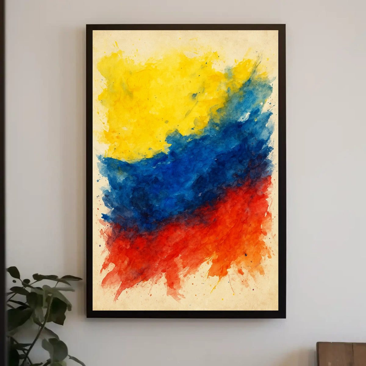 Vibrant Abstract Colors Abstract Poster