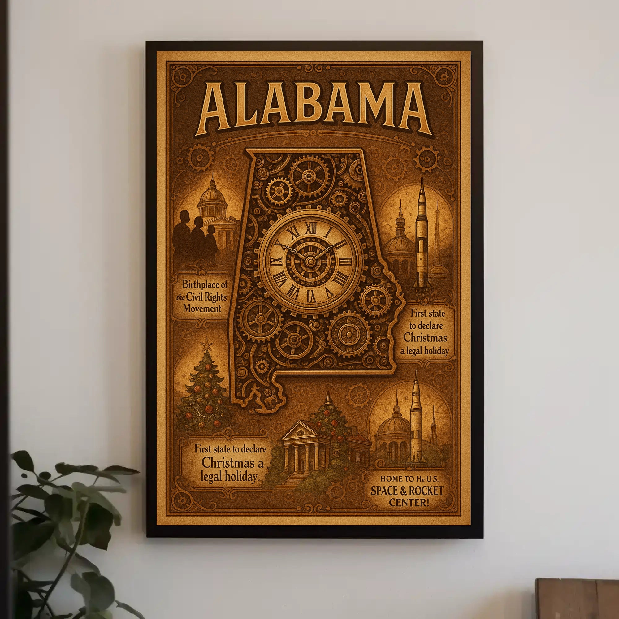 Alabama A Historical Overview Poster