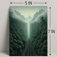 Journey Through The Misty Mountains Poster