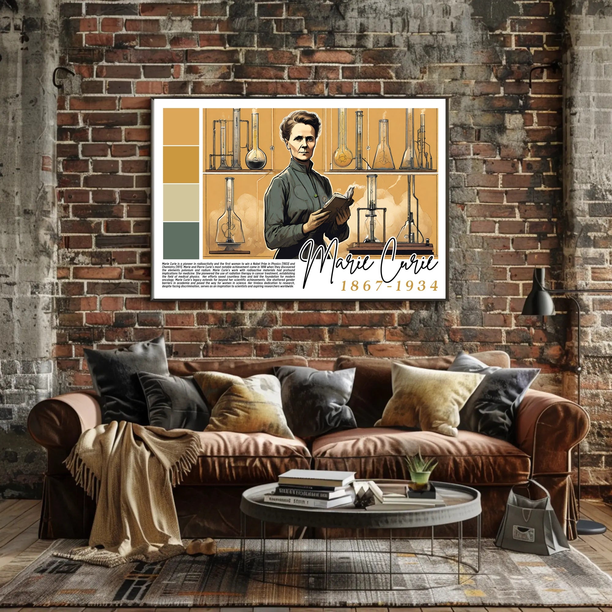 Marie Curie: Pioneer of Radioactivity Poster