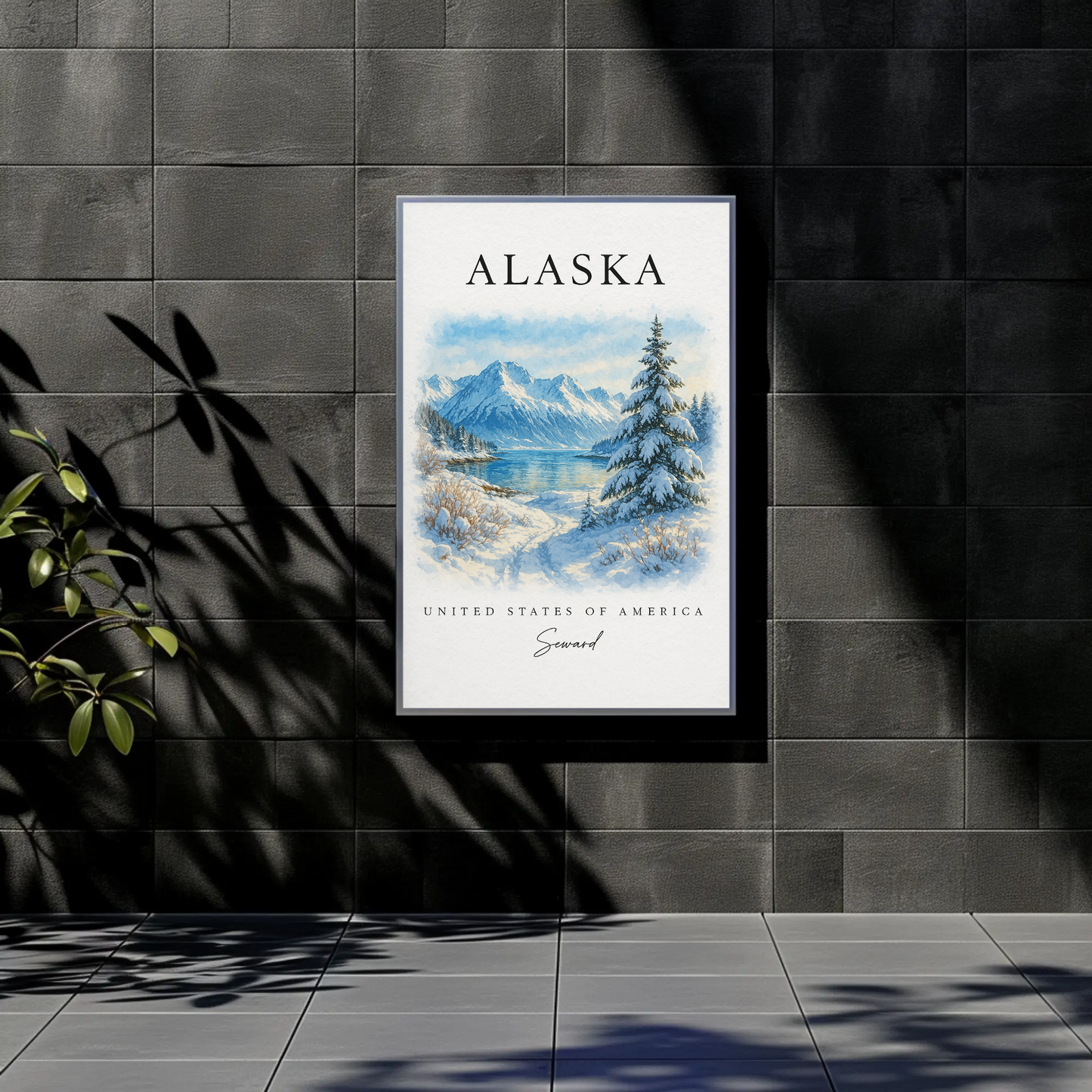 Alaska, Anchorage Signature Series Vintage Travel Poster