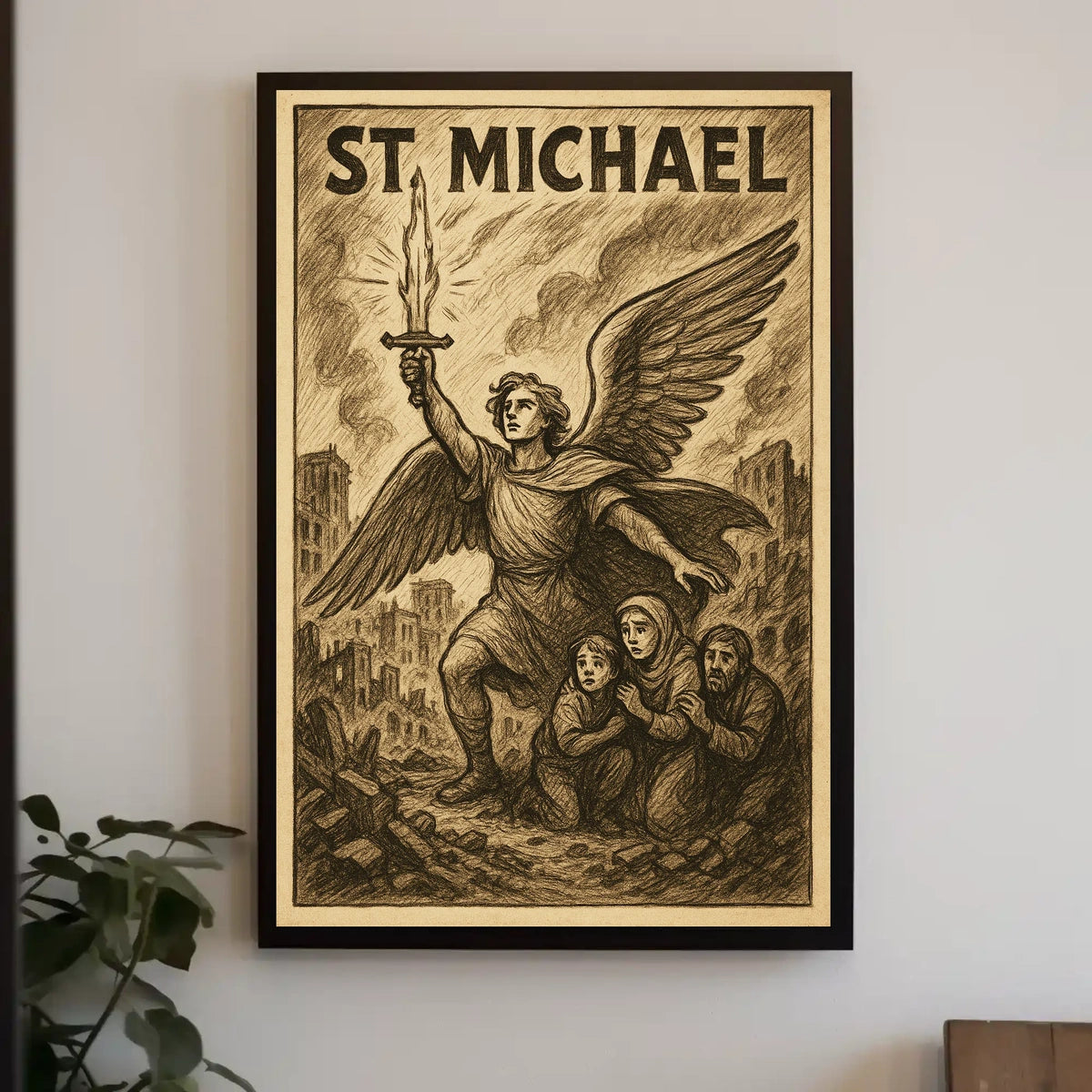 St Michael Protector In Times Of Poster