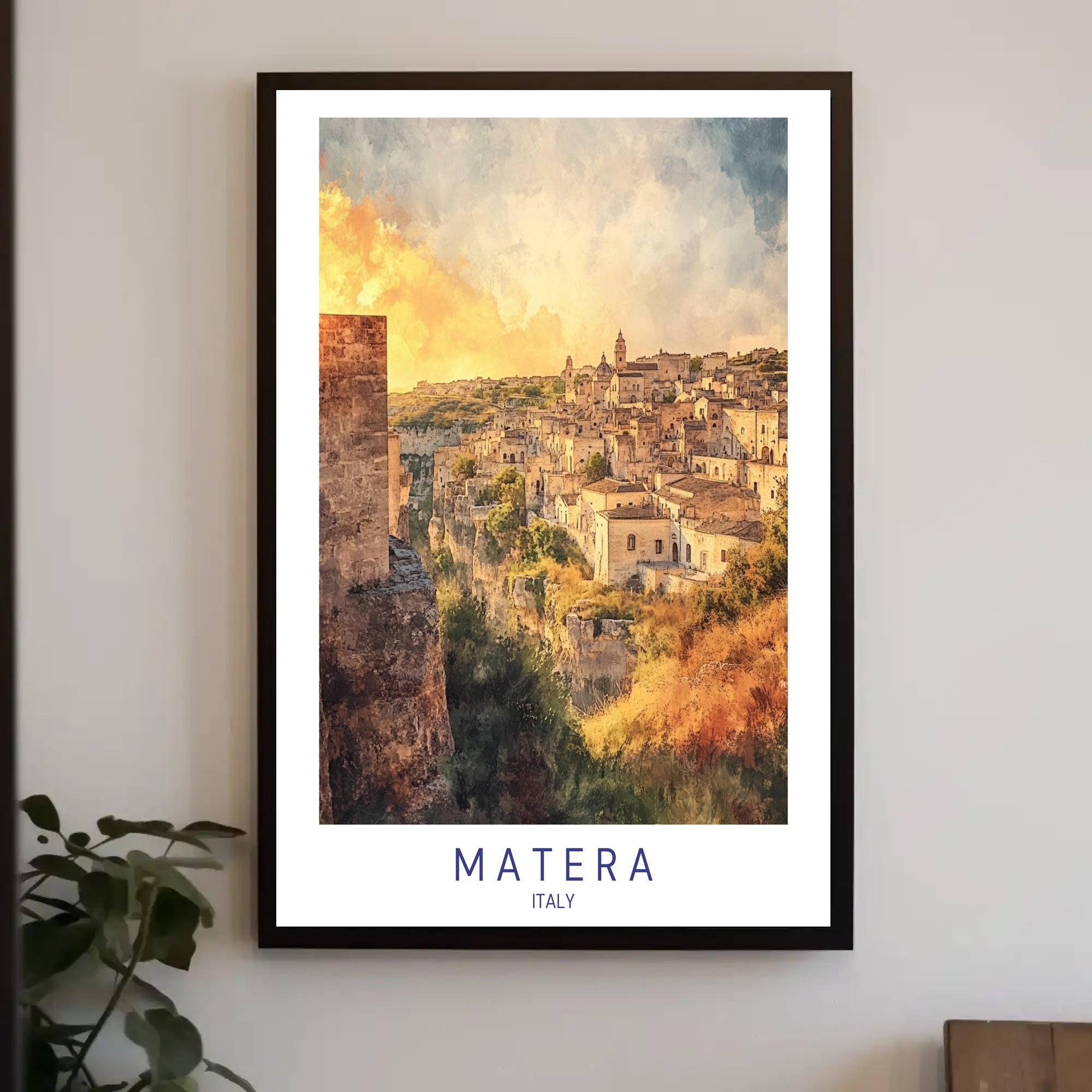 Matera at Sunset Poster PosterGoat