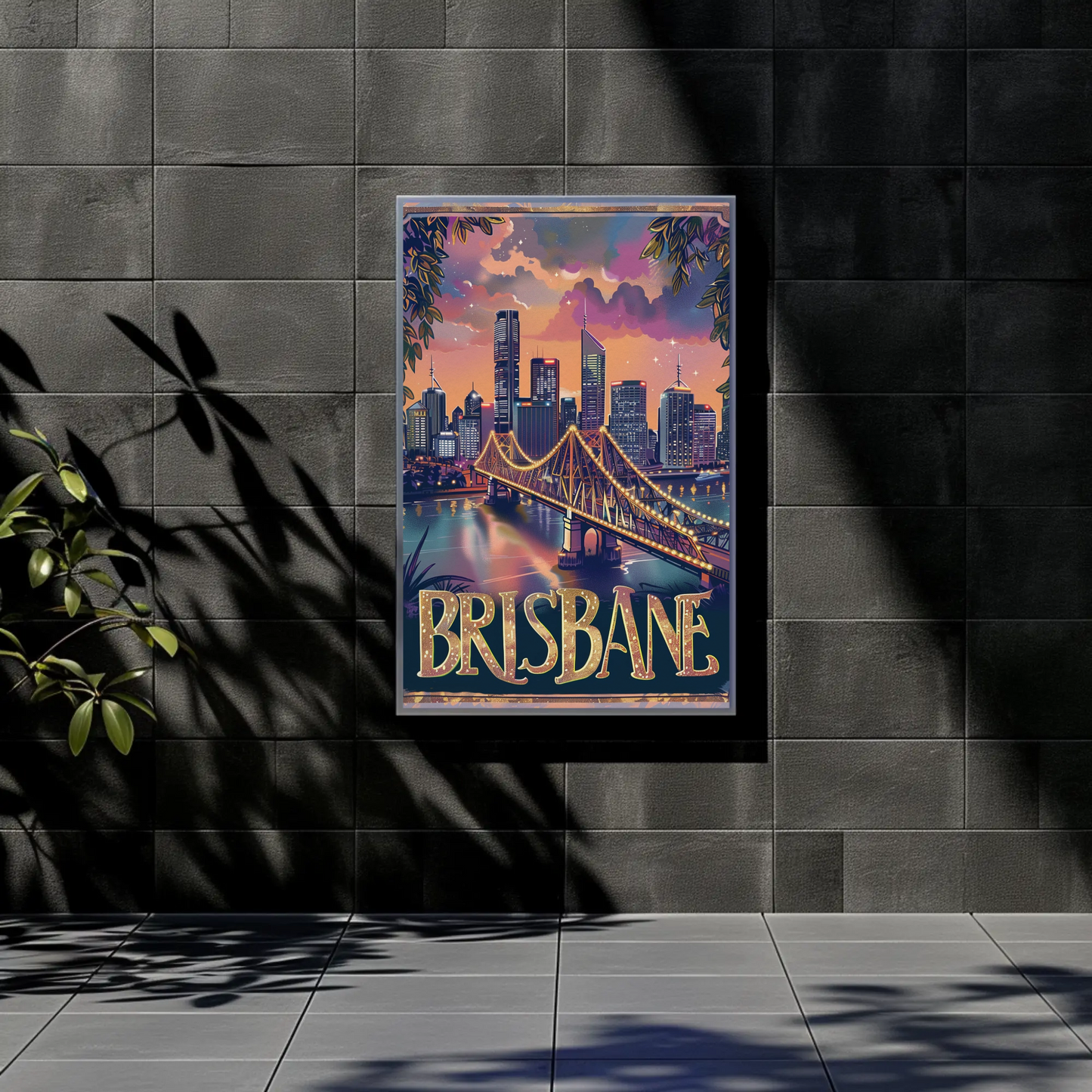 Brisbane Vintage Poster