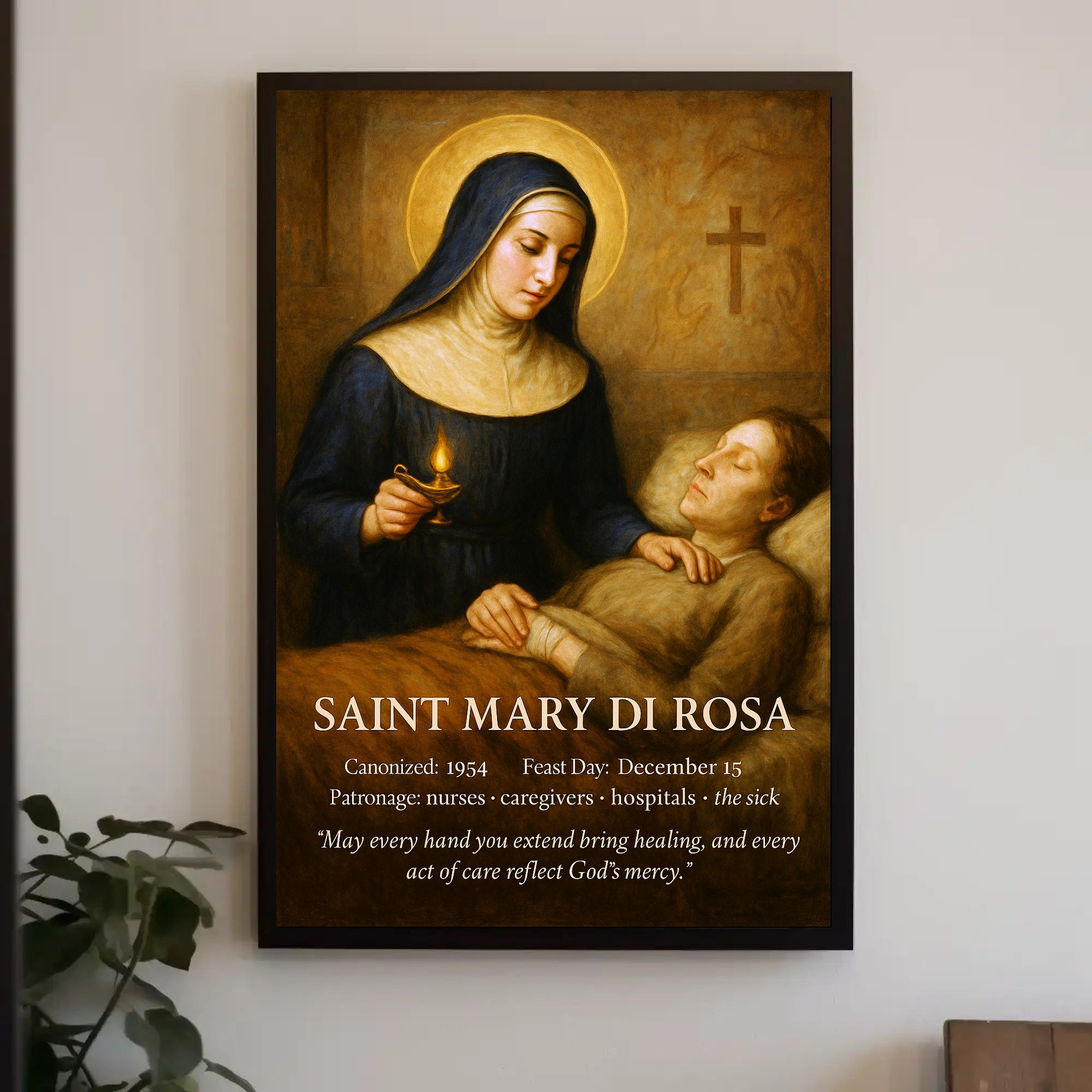 Saint Mary di Rosa Poster PosterGoat