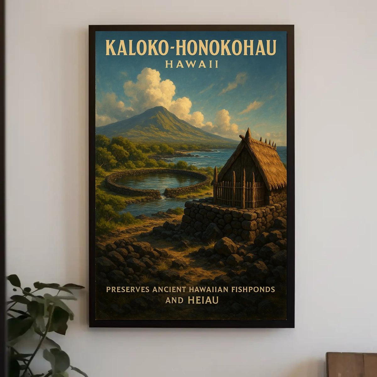 Kaloko-Honokohau Hawaiian Heritage Poster