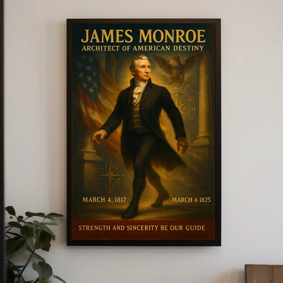 Patriotic 19th Century Leadership Historical or Presidential Poster