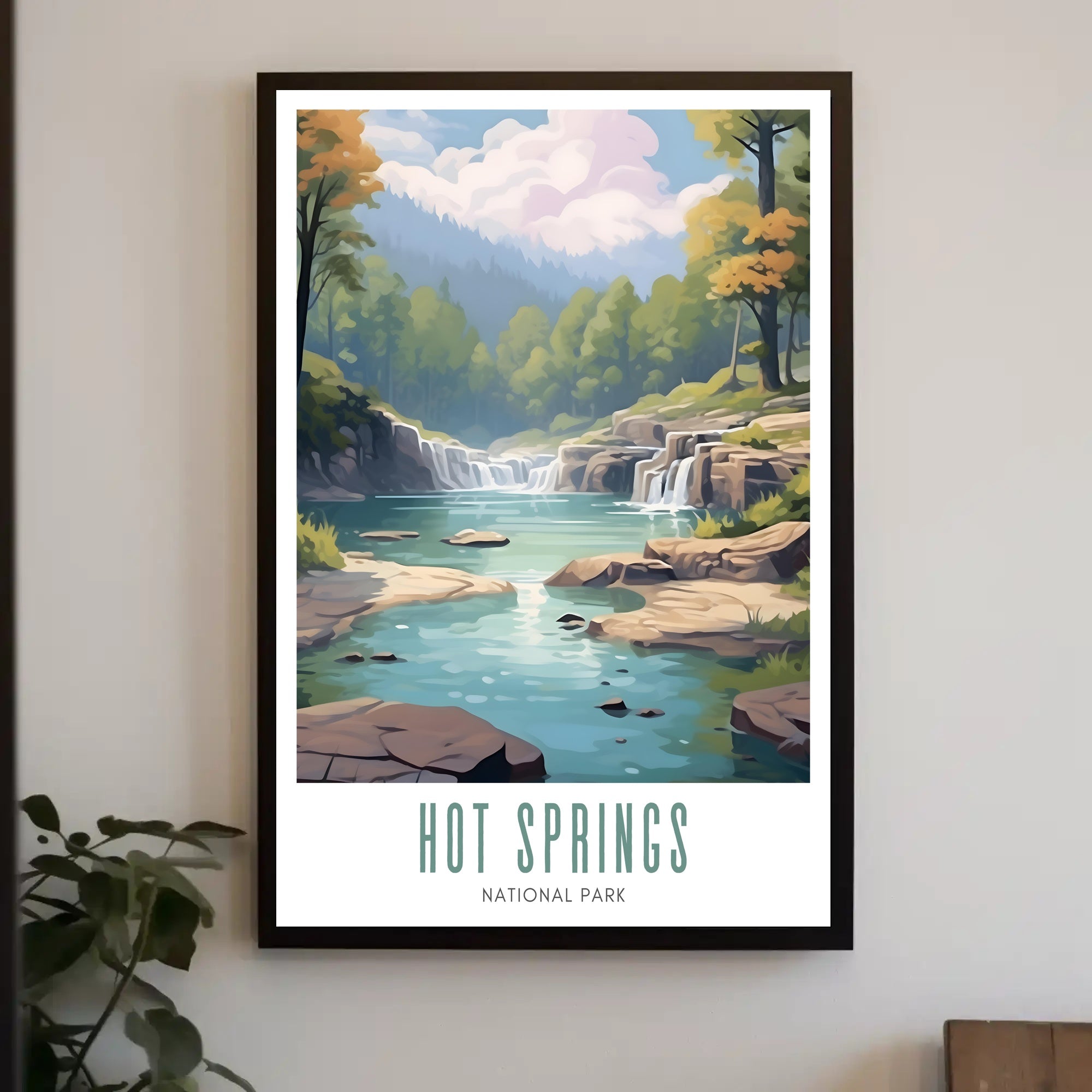 Hot Springs National Park Scenic Poster Wall Art