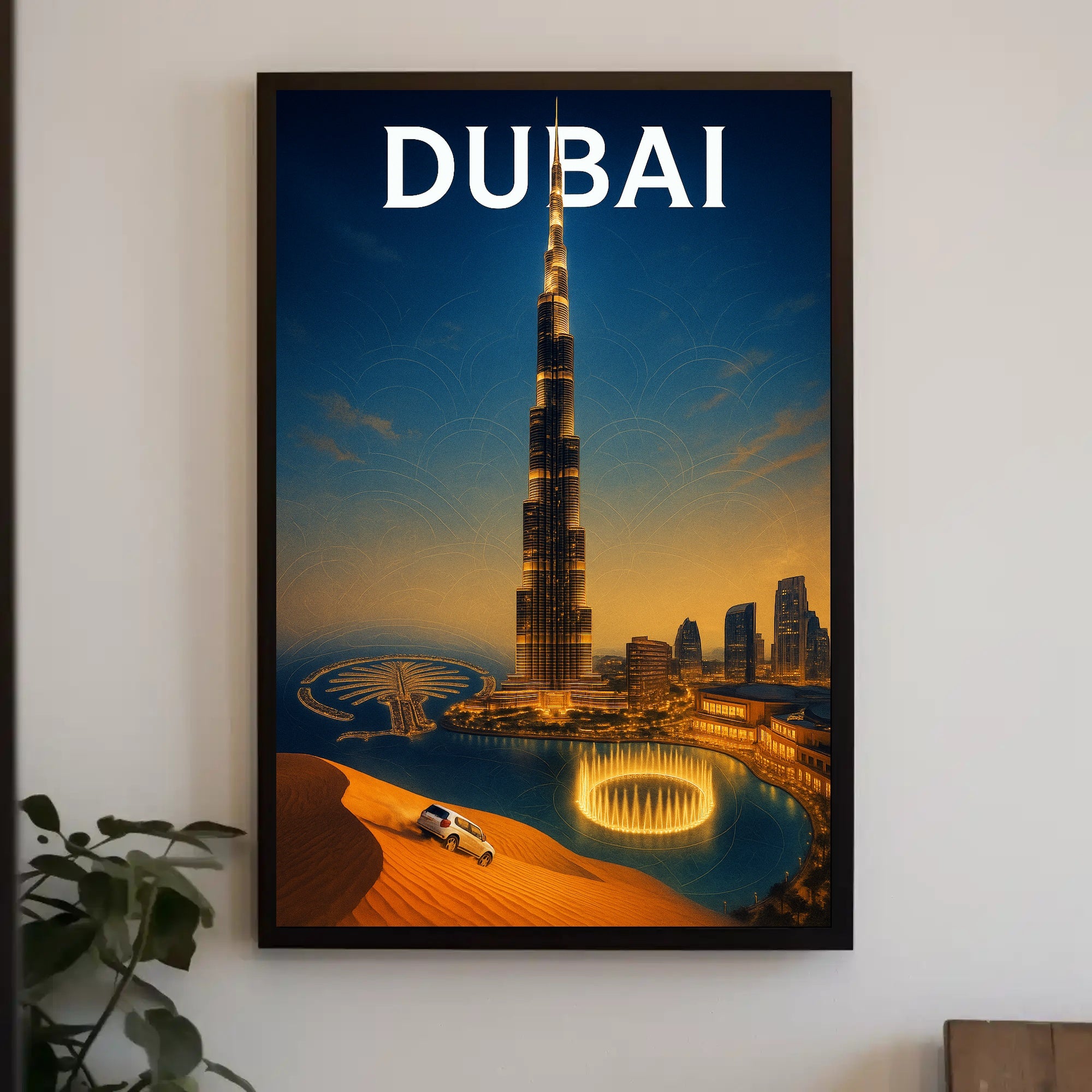 Dubai Skyline Poster