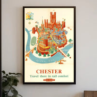 Chester Travel Poster: British Railways Vintage Adventure PosterGoat