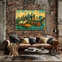 Sydney Skyline Art Poster