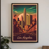 Los Angeles Cityscape Poster