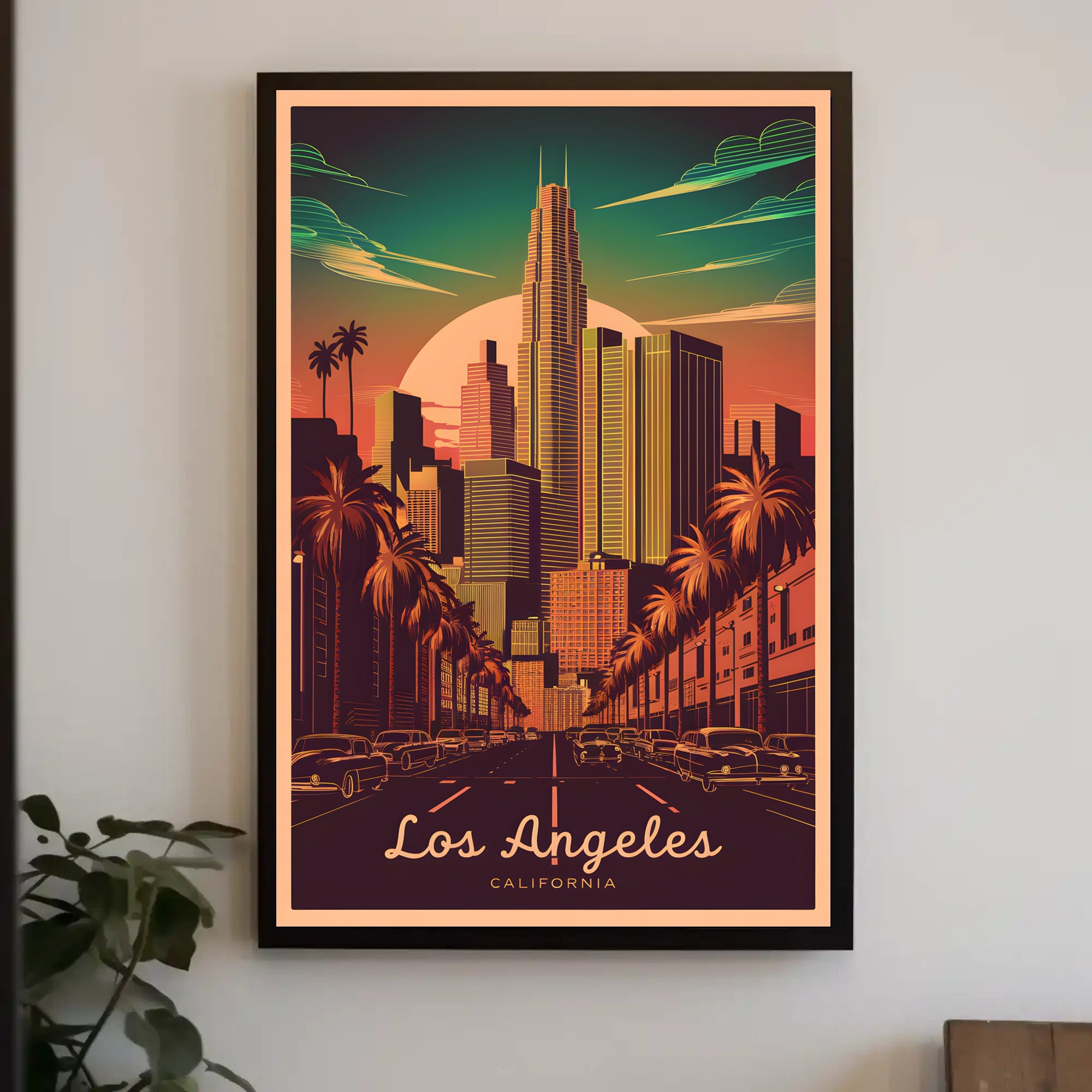 Los Angeles Cityscape Poster