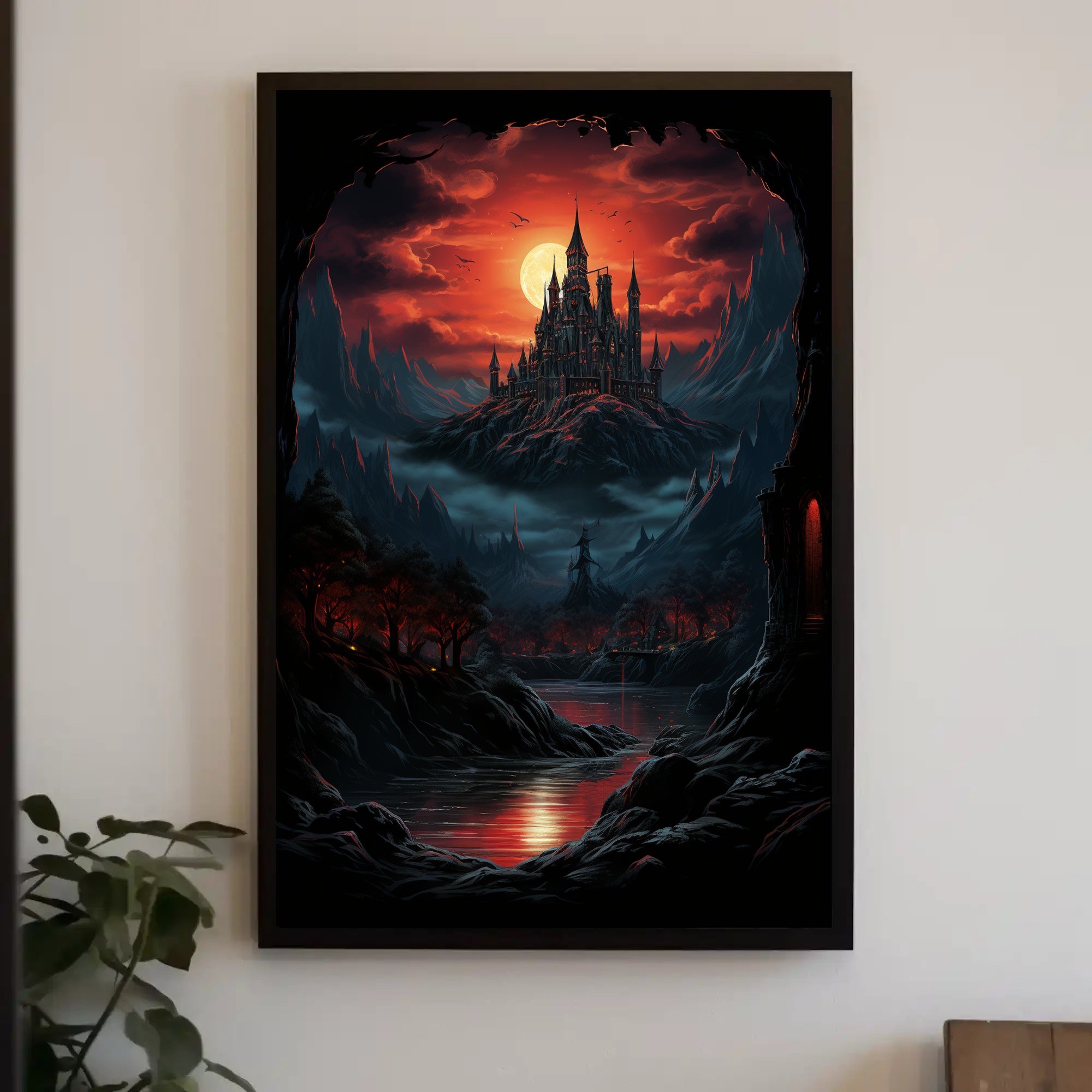 Enchanted Castle At Dusk Poster