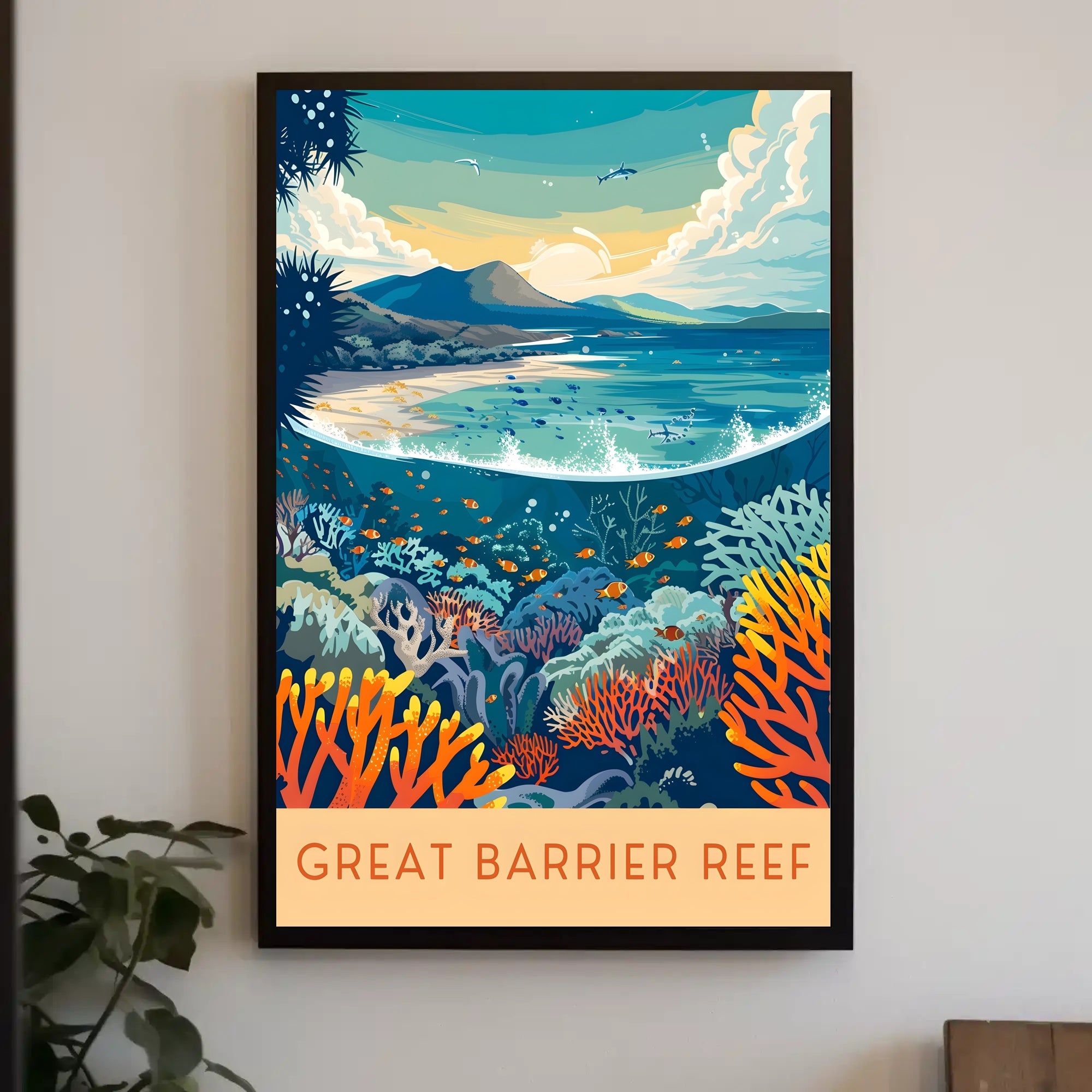 Great Barrier Reef Exploration Poster