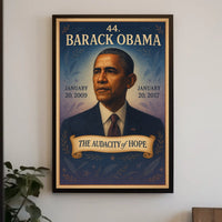 Barack Obama portrait art: Historical or Presidential Poster