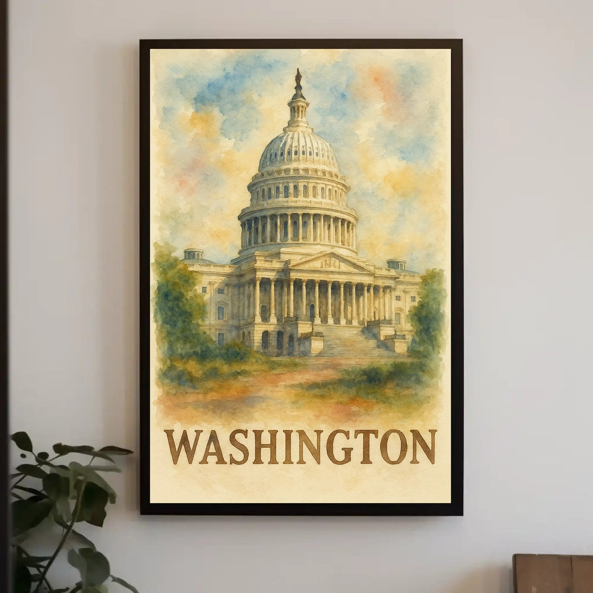 Capitol Building in Washington Poster