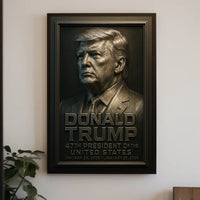 Donald Trump Minimalist Photography Realism Legacy Honor Patriotism Portrait Poster