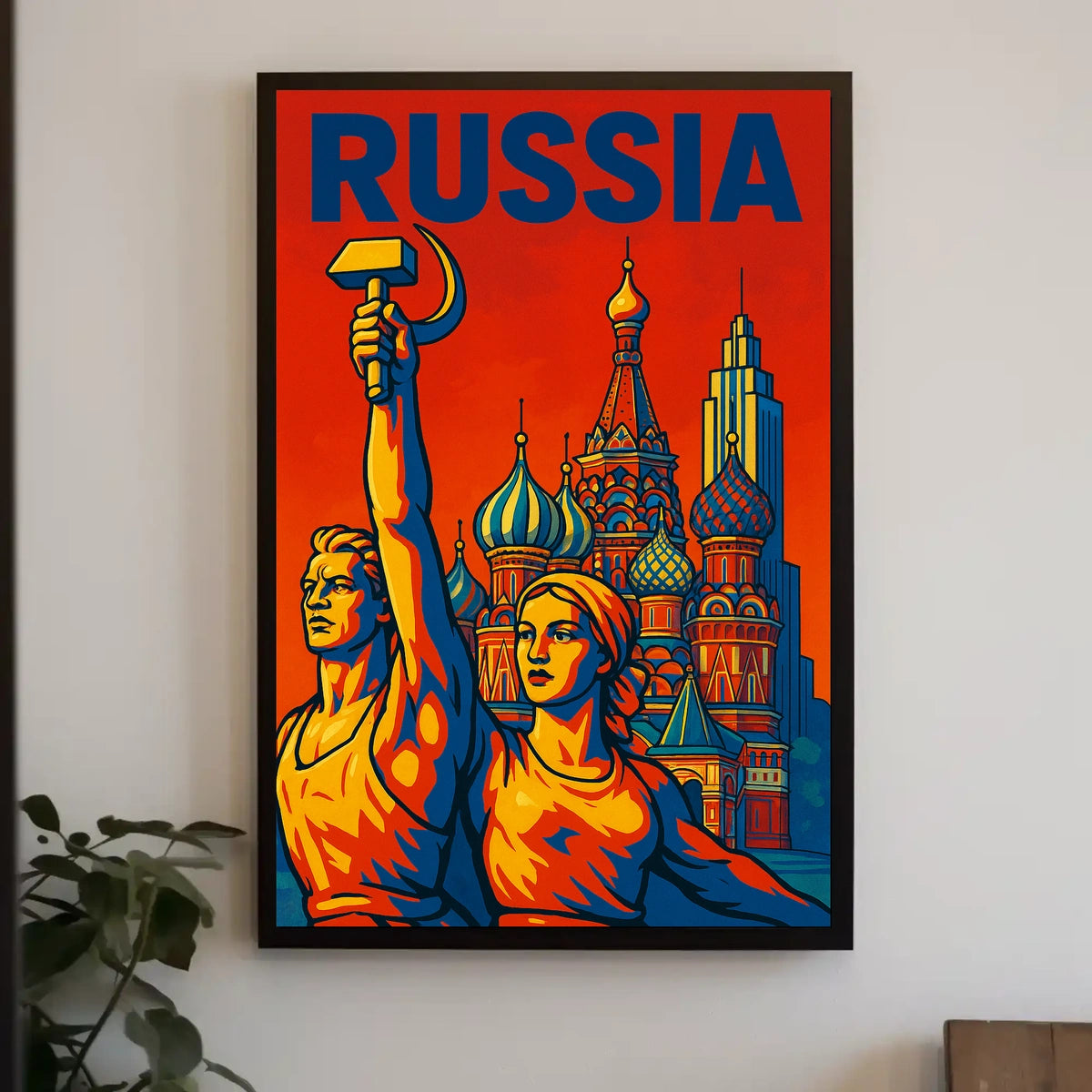 Russia A Tribute to Soviet Art Poster