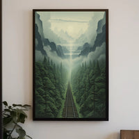 Journey Through The Misty Mountains Poster