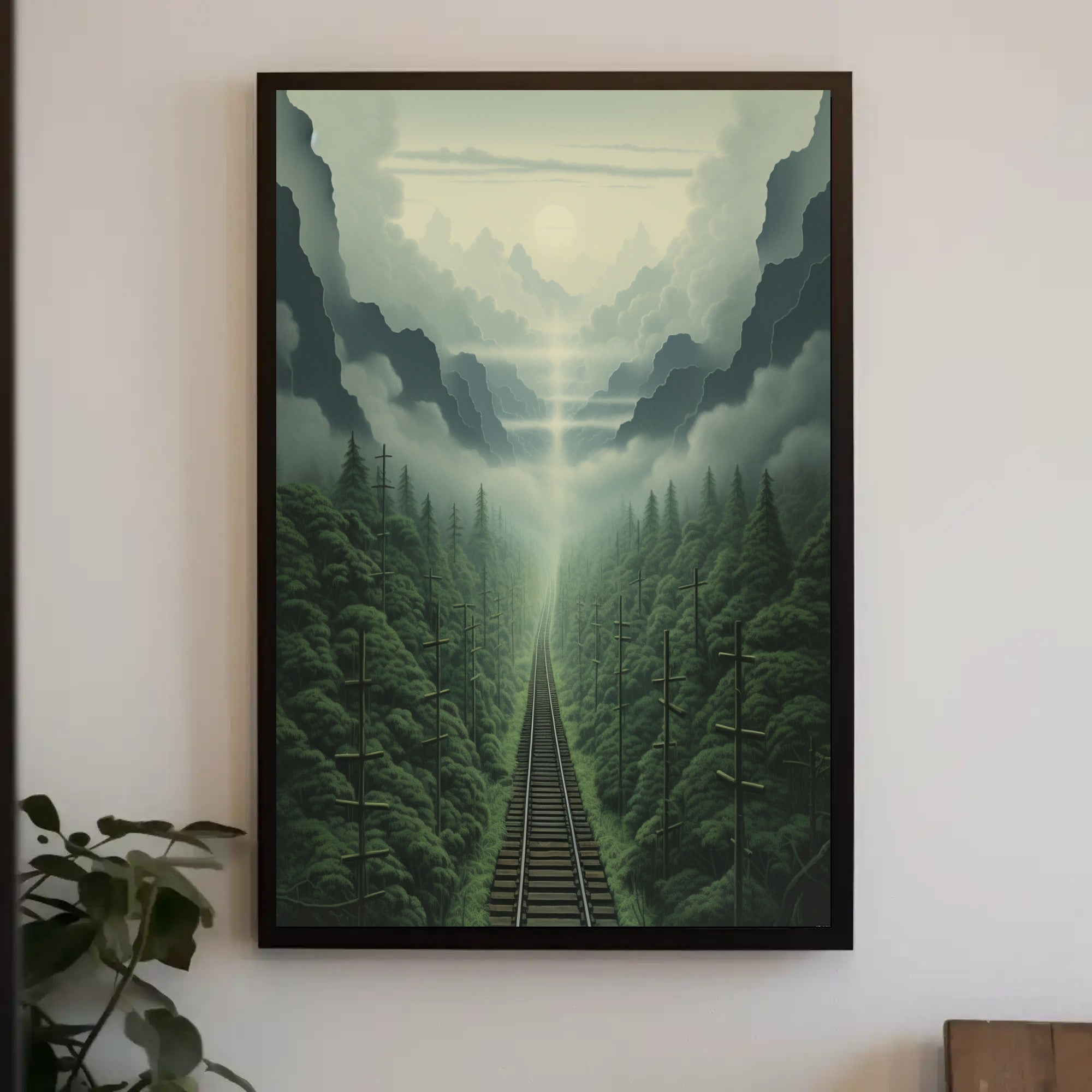 Journey Through The Misty Mountains Poster