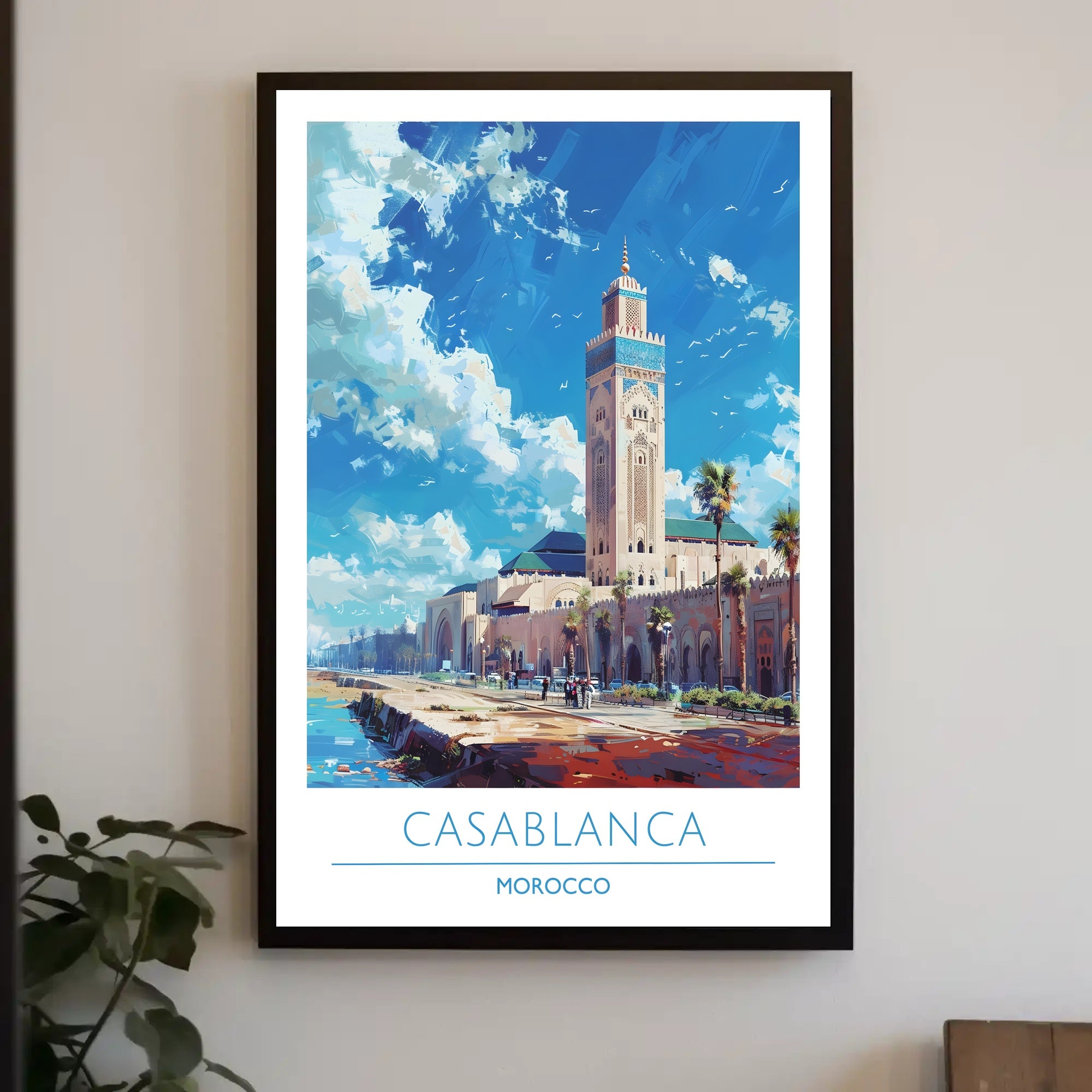 Casablanca's Iconic Architecture Poster
