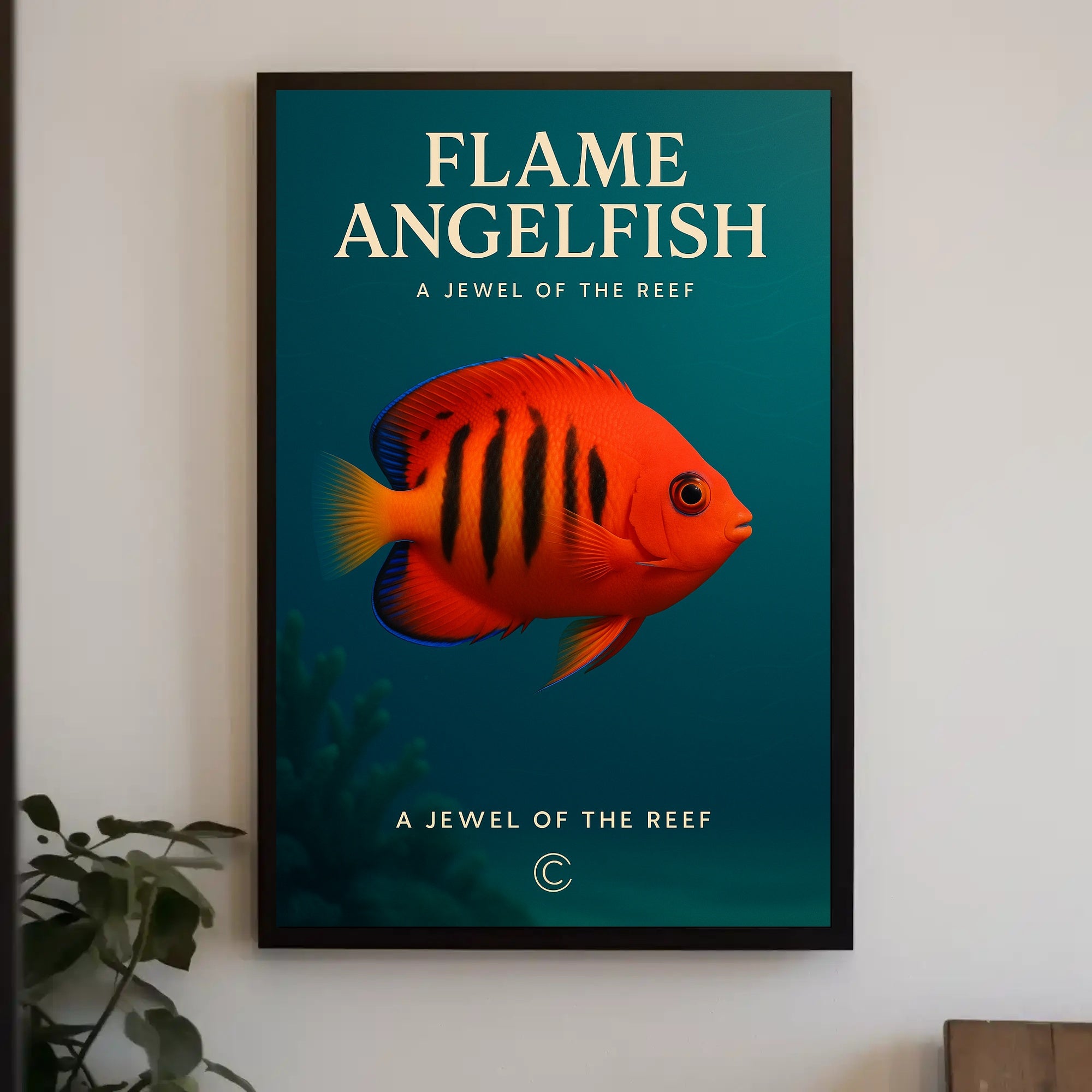 Flame Angelfish A Jewel of the Reef Poster PosterGoat