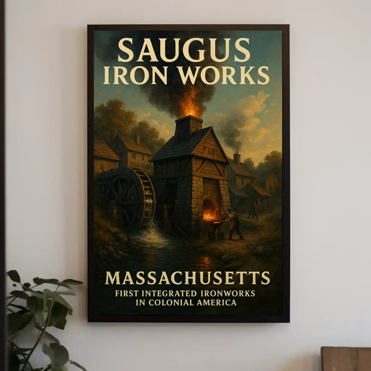 Saugus Iron Works Poster