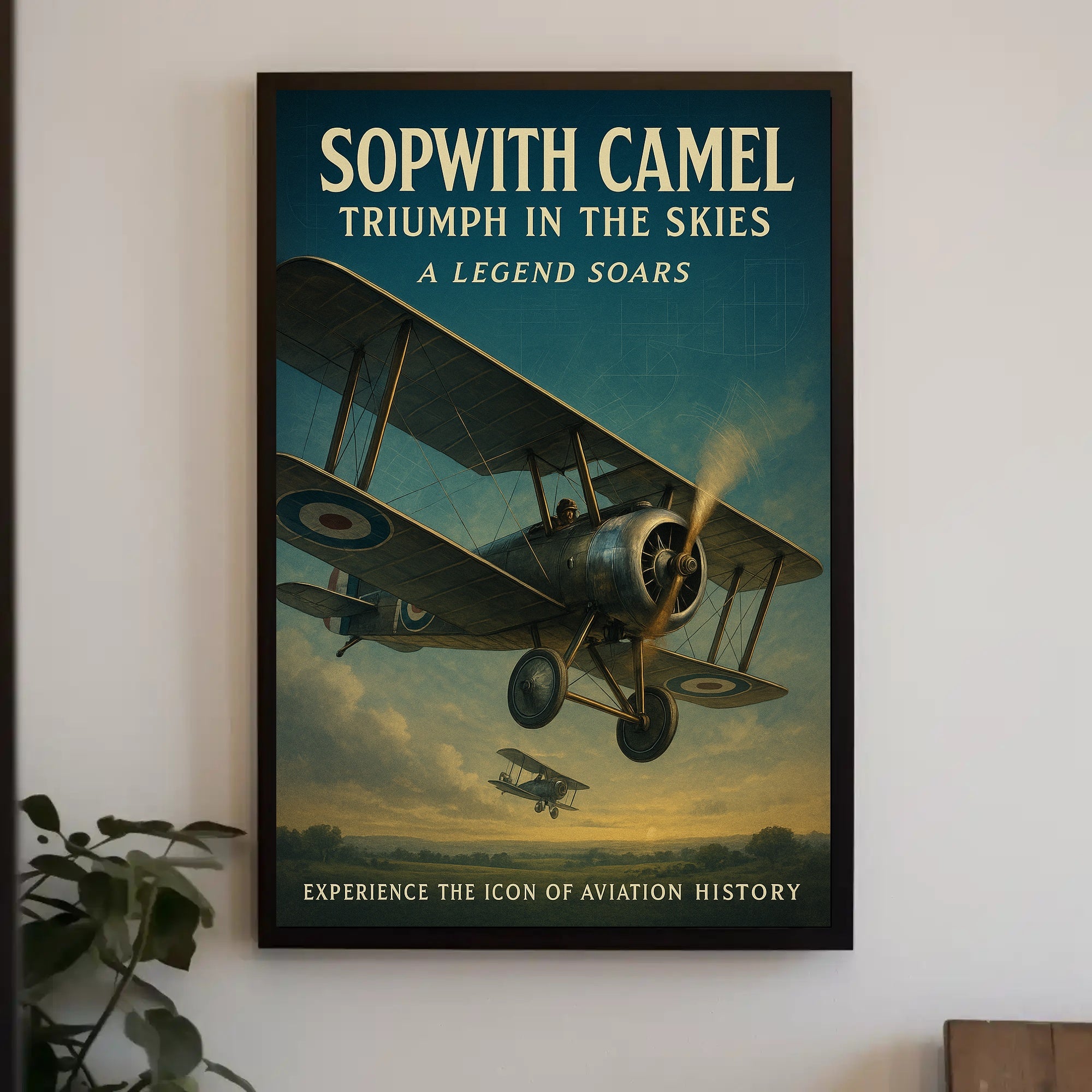 Sopwith Camel Triumph Vintage Aviation Historical or Presidential Poster