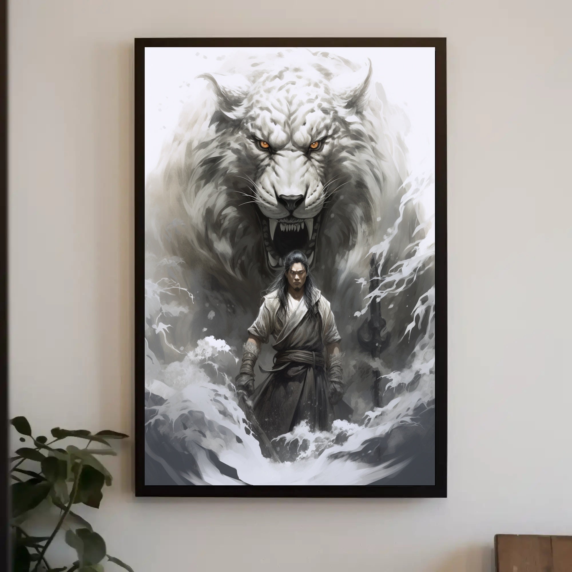 Warrior And The White Tiger Poster