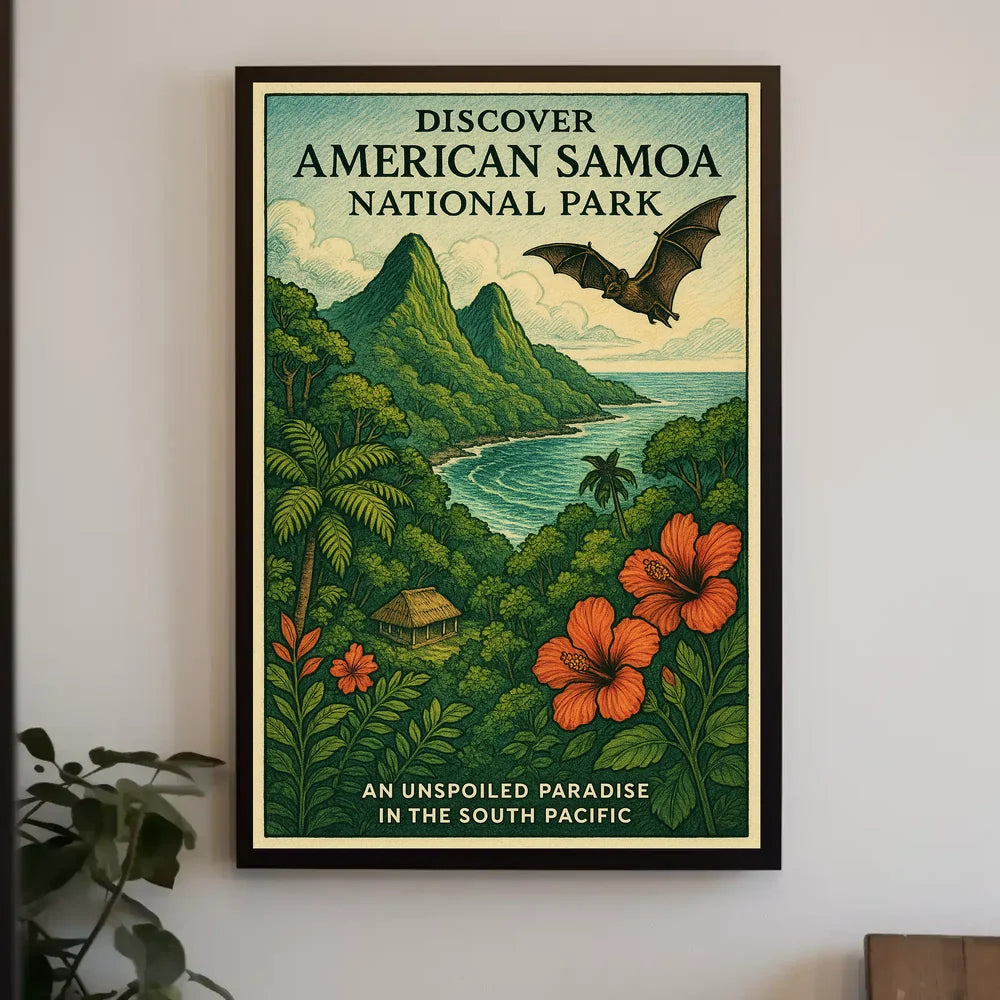 Unspoiled Paradise in the South Pacific Poster