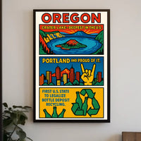 Oregon Pioneering Bottle Deposit Poster