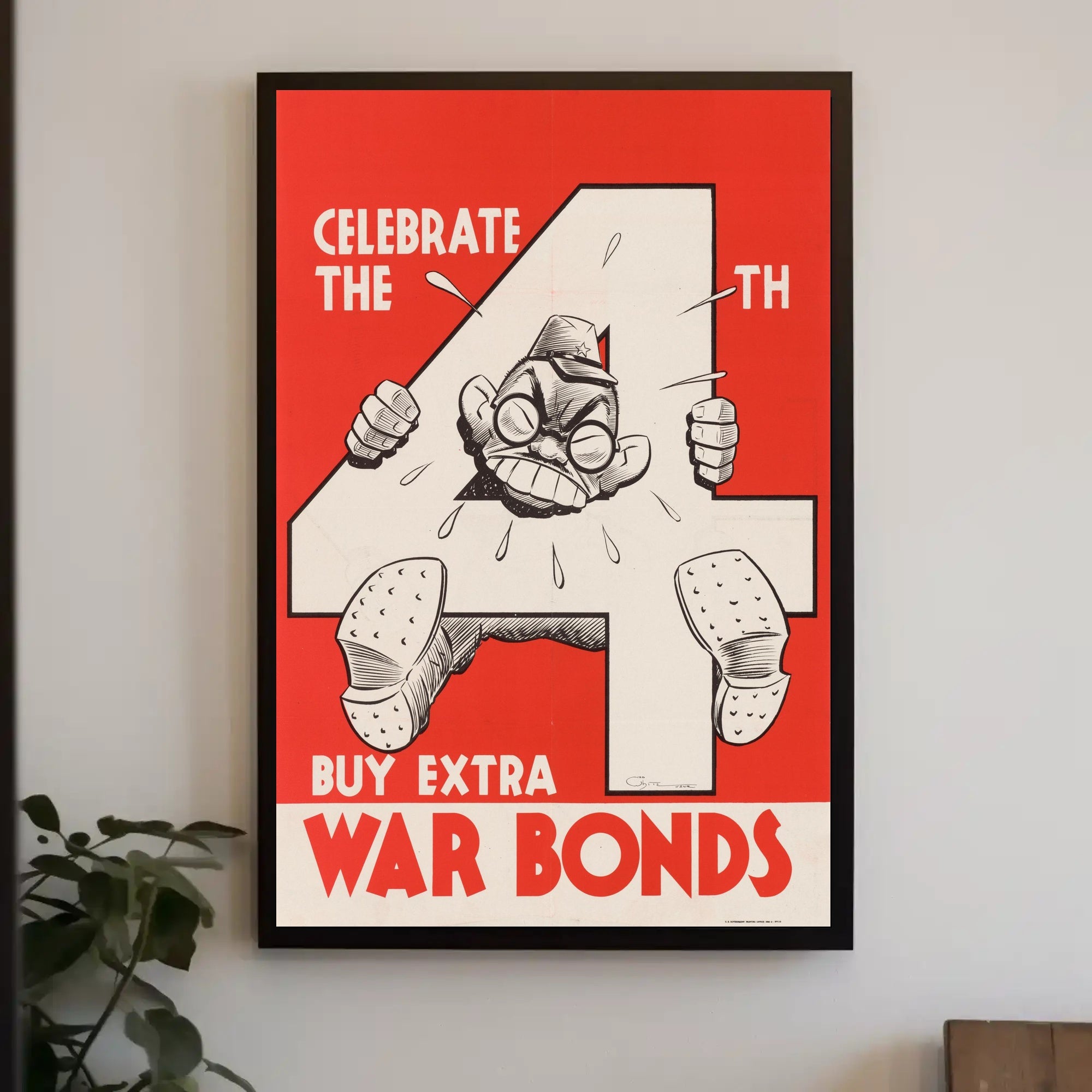 Celebrate the 4th with War Bonds Poster PosterGoat