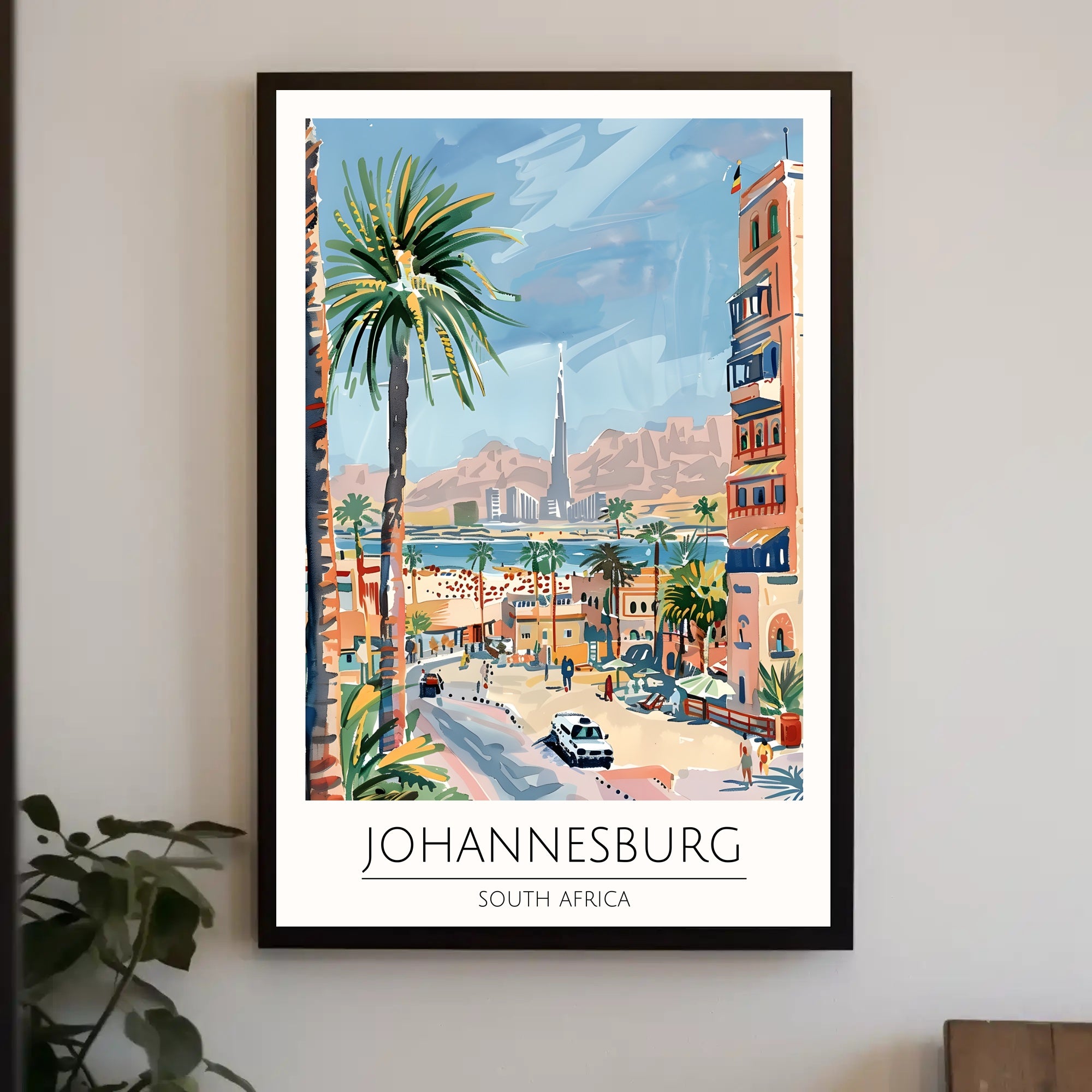 Vibrant Johannesburg Poster PosterGoat