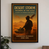 Desert Storm Triumph in the Gulf Poster