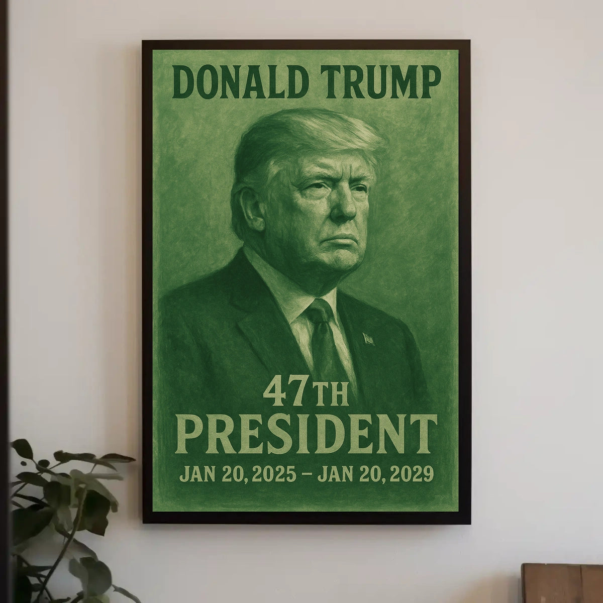 Donald Trump 47th President Scenic Landmark Portrait Patriotic Heritage Wall Art Modern Poster