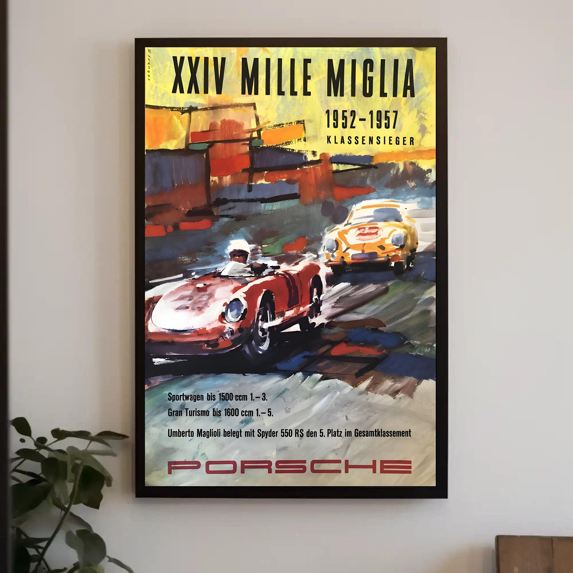 Porsche Mille Miglia Victory Poster