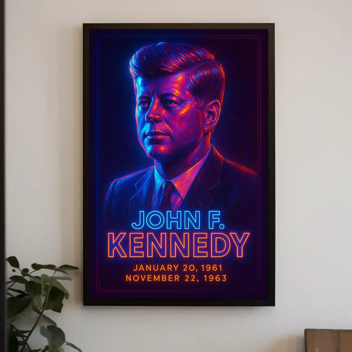 Kennedy Portrait Photography Realism Classic Poster