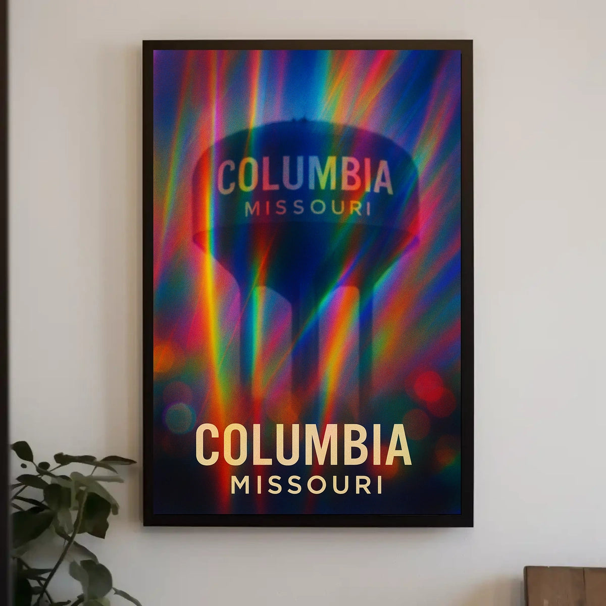 Columbia Missouri Scenic Travel Minimalist Photography Realism Urban Inspire Wall Art Poster