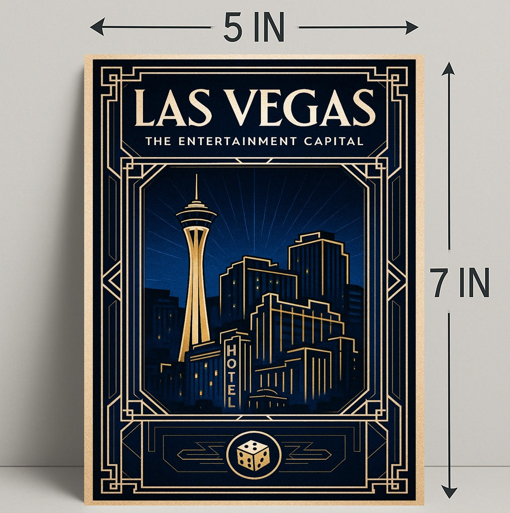 Las Vegas The Entertainment Capital Poster PosterGoat