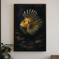 Majestic Lionfish in the Deep Poster PosterGoat