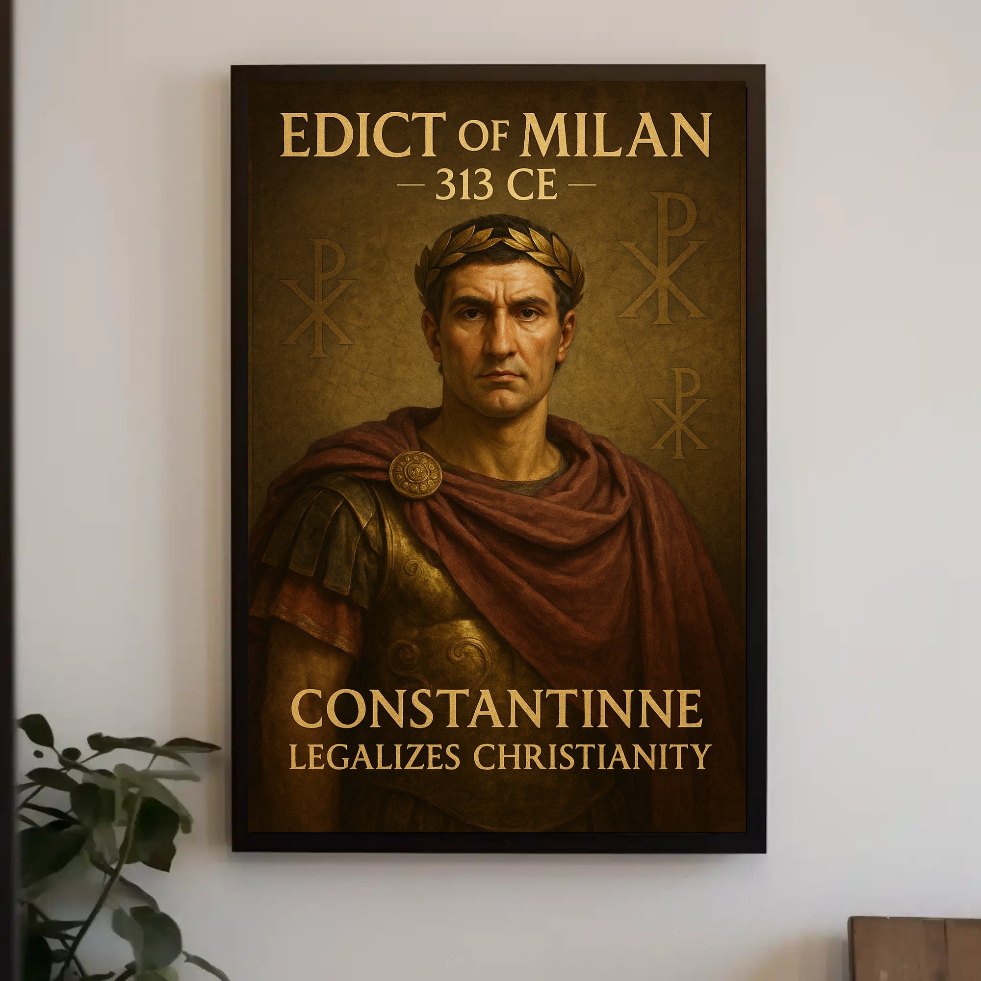 Constantine and the Edict of Milan Poster PosterGoat